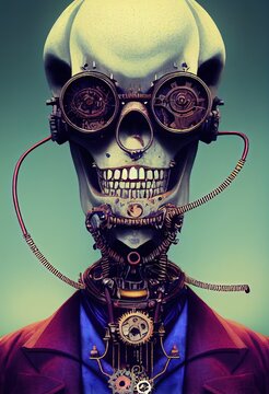 The Steampunk Saboteur of the Seas - Steampunk Character. Generative AI