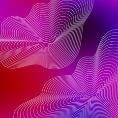 Morphing Mesmerizing Lines Abstract Pattern