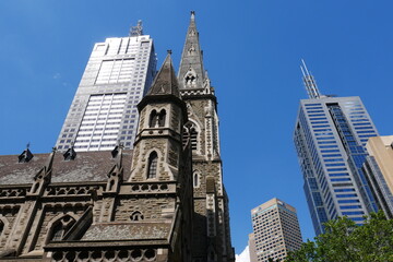 Fototapeta na wymiar Saint Michaels Uniting Churche in Melbourne