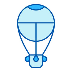 Air balloon for flights - icon, illustration on white background, similar style