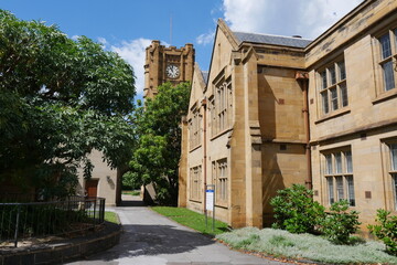Historische Gebäude in der Universität Melbourne