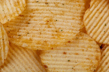 Lots of potato chips, texture