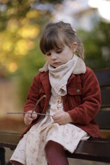 child playing in the playground in varna bulgaria 