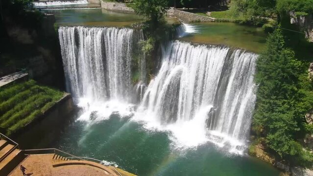 Pliva Waterfalls in Jajce - Bosnia