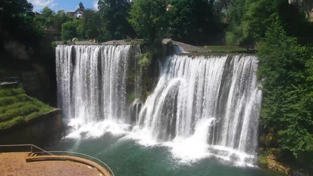 Pliva Waterfalls in Jajce - Bosnia