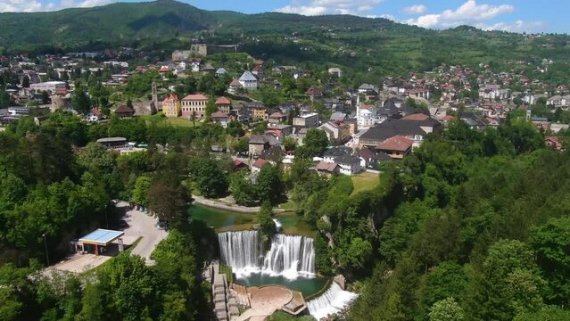 Pliva Waterfalls in Jajce - Bosnia