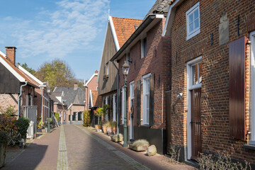 Fototapeta na wymiar Gasse in der historischen Stadt Bredevoort, Niederlande