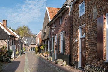 Gasse in der historischen Stadt Bredevoort, Niederlande