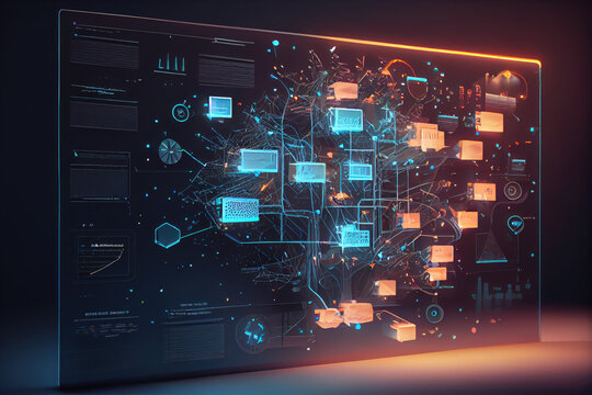 The Concept of Modern Software Programming - Generative AI illustration