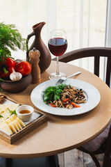 georgian national food. menu. georgian cuisine restaurant.