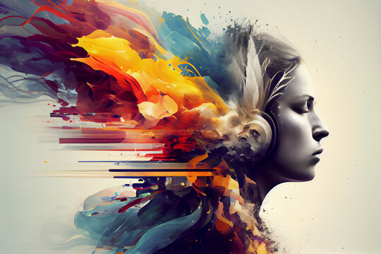 Sound painting background