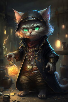 Black Cat Magical Sorcerer, Garbage Pail Kids Reimagined, Drips, Graffiti, Gold Chain, Baggy Clothes.