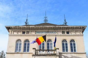 Obraz premium Belgique Bruxelles Watermael Boitsfort hotel de ville marie maison communale