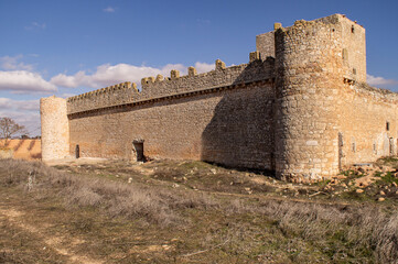 Fototapeta na wymiar Castle of Santiago de la Torre, medieval fortress.