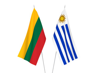 Lithuania and Oriental Republic of Uruguay flags