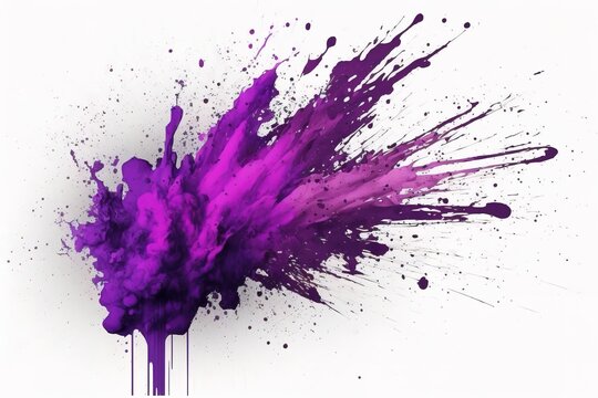 Purple Color Stain Generative ai