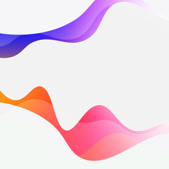 Vibrant colors abstract wavy stripes background