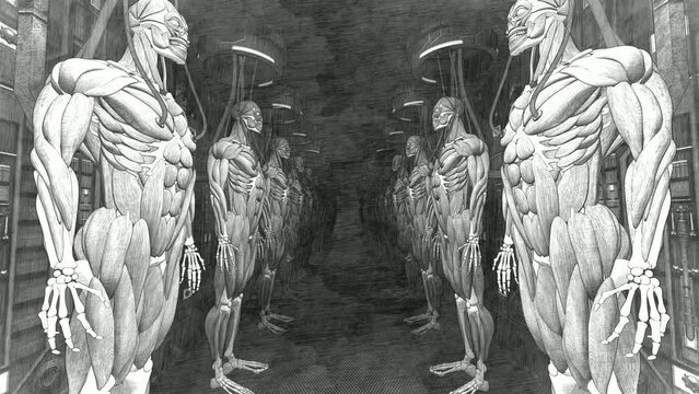 Futuristic graphic illustration