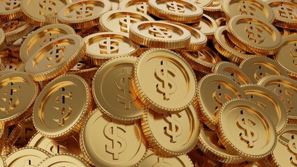 Money financial coins gold