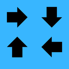 arrow icons set, down,Up,left,Right Icons.