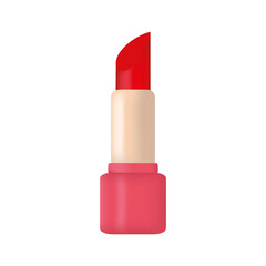 Vector illustration of lipstick, realism. Isolated on white background