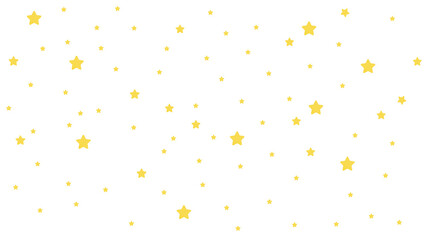 confetti and stars on PNG transparent background