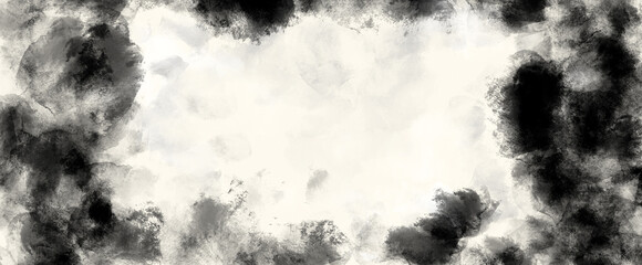 抽象的　水墨画　背景素材