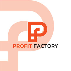 Letter mark Logo PF  - Initial Letter Logo Design