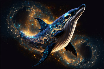 Spirit animal - Whale, Generative AI