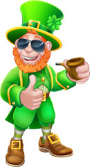 Leprechaun St Patricks Day Cartoon Character
