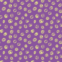 Vector Seamless Hand Drawn Scribble Pattern. Minimal Artistic Sketch Endless Print.