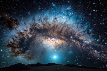 night sky with the milkyway made with generative ai