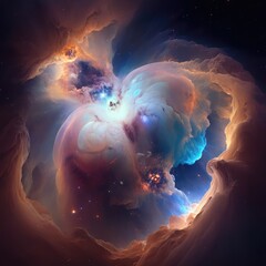 nebula background made with generated ai