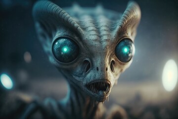 alien from outer space made with generated ai