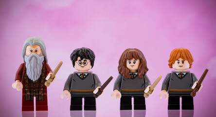 Fototapeta premium Dortmund - Deutschland 8. Februar 2023 Lego Minifigur aus Harry Potter