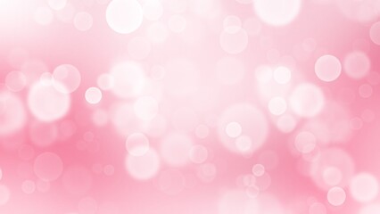 Abstract pink light bokeh on pink background with copy space for text in valentine's , wallpaper illustration 