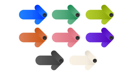 Arrows set vector collection. Arrow icon. Arrow. on white background transparent background png file	