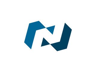 modern letter N illustration vector logo