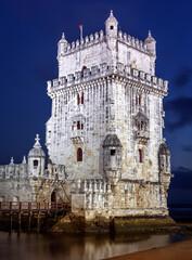 Belem Tower in the night