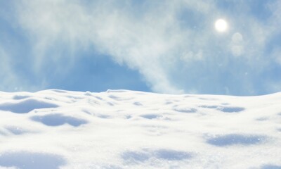 Fototapeta na wymiar snow in winter background created with Generative AI
