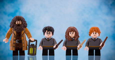 Fototapeta premium Dortmund - Deutschland 8. Februar 2023 Lego Minifigur aus Harry Potter