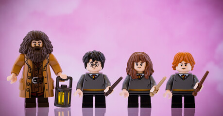 Obraz premium Dortmund - Deutschland 8. Februar 2023 Lego Minifigur aus Harry Potter