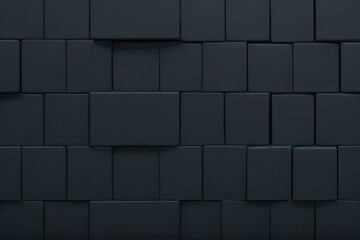 black 3d cubes background created with Generative AI