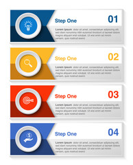 Vector infographic design template with 5 options or steps, modern element design