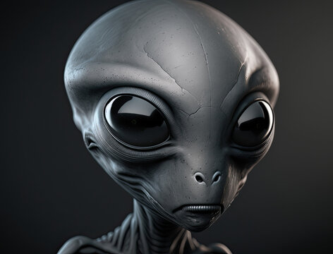 Gray Alien face