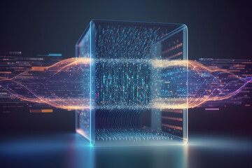 Exploring the Intersection of Big Data Technology and Data Science. Visualizing Complex Data Sets with Data Flow Concept, Neural Network, Artificial Intelligence, Machine Learning, and Analytics.