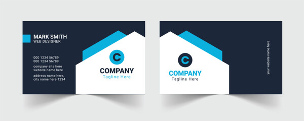 Corporate business card template, Modern business card design template, Clean professional business card template, visiting card, business card template.