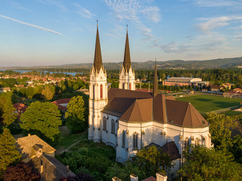 Above old cathedral in Futog (near Novi Sad, Serbia)