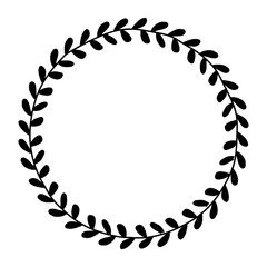 Stylish round frames with examples of the names or white space of your store . Vector frameworks