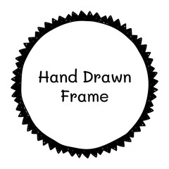 Stylish round frames with examples of the names or white space of your store . Vector frameworks